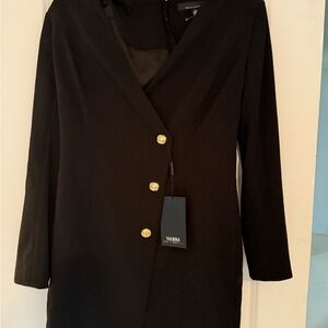 Black Women's Blazer Coat